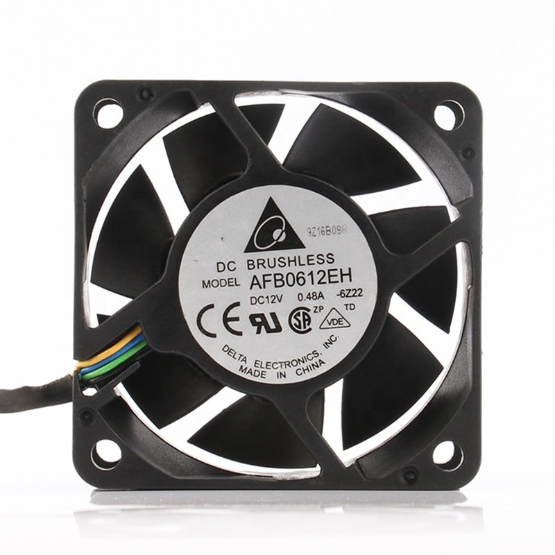 Delta 24V 48V DC12V 0.48A EC AC 60X60X25MM 6cm 6025 Double Ball Bearing Large air Volume Heat Dissipation AFB0612EH Cooling Fan